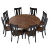 Picture of Rexburg Black Two Tone Solid Wood Dining Room Set