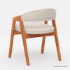 Picture of Treviston Acacia Mid Century Upholstered Dining Chair