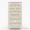 Picture of Memphis Solid Mahogany Wood Distressed Tall Dresser with 7 Drawers