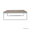 Picture of Penryn Patio Grey Wooden Slatted Rectangle Coffee Table