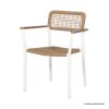 Picture of McSwain Braided Rope Stackable Garden Chair with Armrests