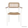 Picture of McSwain Braided Rope Stackable Garden Chair with Armrests