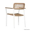 Picture of McSwain Braided Rope Stackable Garden Chair with Armrests