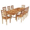 Picture of Bluffton Classic Handcrafted Solid Rosewood 10 Piece Dining Room Set