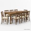 Picture of Julian Traditional Farmhouse Dining Table Set For 8