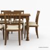 Picture of Julian Traditional Farmhouse Dining Table Set For 8