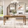 Picture of Julian Traditional Farmhouse Rectangle Rustic Dining Table
