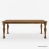 Picture of Julian Traditional Farmhouse Rectangle Rustic Dining Table