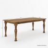 Picture of Julian Traditional Farmhouse Rectangle Rustic Dining Table