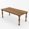 Picture of Julian Traditional Farmhouse Rectangle Rustic Dining Table