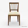 Picture of Julian Traditional Farmhouse Rustic Wood Upholstered Dining Chair
