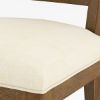 Picture of Julian Traditional Farmhouse Rustic Wood Upholstered Dining Chair