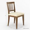 Picture of Julian Traditional Farmhouse Rustic Wood Upholstered Dining Chair