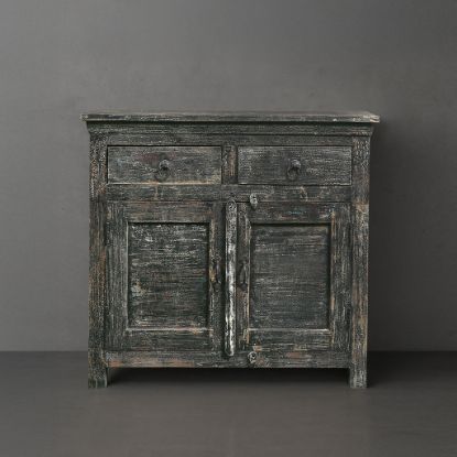 Picture of Gatineau Distressed Wood Accent Storage Cabinet with Drawers