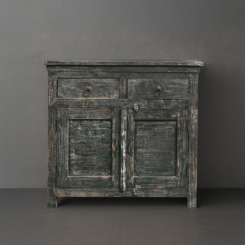 Picture of Gatineau Distressed Wood Accent Storage Cabinet with Drawers