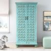 Picture of Gerber Freestanding Distressed Blue Small Armoire 