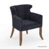 Picture of Dunnigan Quilted Pattern Velvet Dining Chair with Arms