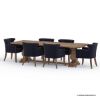 Picture of Dunnigan Chevron Pattern 6 Chair Dining Room Table Set