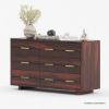 Picture of Dawlish Modern Solid Wood 6 Drawer Double Dresser