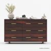 Picture of Dawlish Modern Solid Wood 6 Drawer Double Dresser