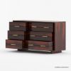 Picture of Dawlish Modern Solid Wood 6 Drawer Double Dresser