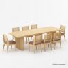 Picture of Descanso Modern Farmhouse Dining Room Set For 8