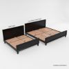 Picture of Modern Simplicity Mocha Solid Wood Black Platform Bed