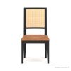 Picture of Descanso Modern Farmhouse Cane Back Leather Dining Chair