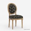 Picture of Morrisville French Oval Back Floral Velvet Dining Chair
