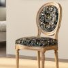 Picture of Morrisville French Oval Back Floral Velvet Dining Chair