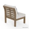 Picture of Amstetten Rustic Teak Wood Armless Outdoor Sofa