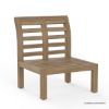 Picture of Amstetten Rustic Teak Wood Armless Outdoor Sofa
