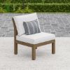 Picture of Amstetten Rustic Teak Wood Armless Outdoor Sofa