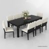 Picture of Hawkins Modern 8 Chair Parsons Dining Table Set