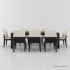Picture of Hawkins Modern 8 Chair Parsons Dining Table Set