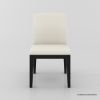 Picture of Hawkins Solid Wood Parsons Vegan Leather Dining Chair