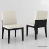 Picture of Hawkins Solid Wood Parsons Vegan Leather Dining Chair