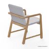 Picture of Collier Modern Wicker Outdoor Dining Chair With Arms