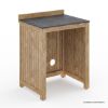 Picture of Monroe Rustic 5 Piece Outdoor Kitchen Set with Fridge Space