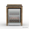 Picture of Monroe Rustic 5 Piece Outdoor Kitchen Set with Fridge Space