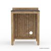 Picture of Monroe Rustic Outdoor Kitchen Cabinet with Fridge Space
