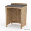 Picture of Monroe Rustic Outdoor Kitchen Cabinet with Fridge Space