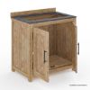 Picture of Monroe Rustic Outdoor Kitchen Cabinet with Sink Space