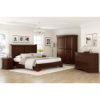 Picture of Accoville Traditional Mahogany Wood 2 Drawer Nightstand