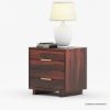 Picture of Dawlish Modern Solid Wood 2 Drawer Nightstand