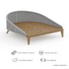 Picture of Doyle Modern Teak & Wicker Outdoor Daybed