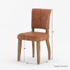 Picture of Detroit Contemporary Tan Leather Dining Chair