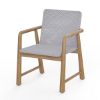 Picture of Collier Modern Wicker Outdoor Dining Chair With Arms