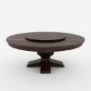 Picture of Missouri Pedestal Round Dining Table with Lazy Susan