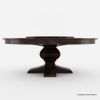 Picture of Missouri Pedestal Round Dining Table with Lazy Susan